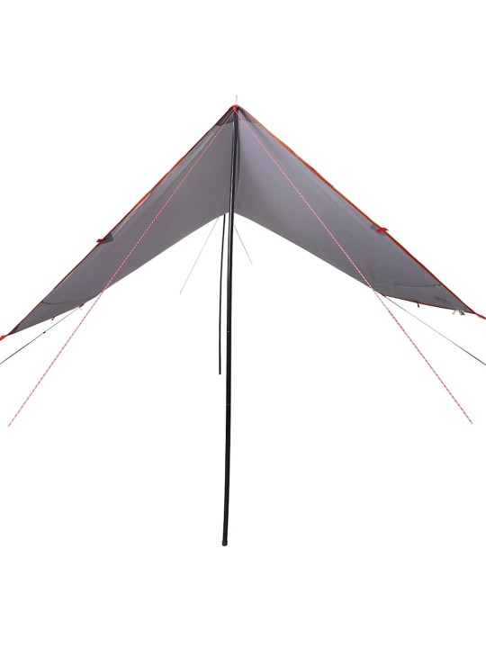 Kempinga tents, oranža, 430x380x210 cm, ūdensizturīga