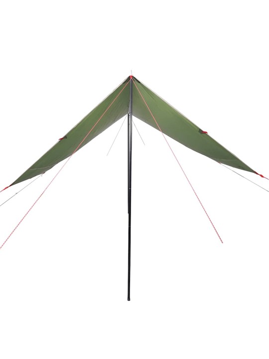 Kempinga tents, zaļa, 430x380x210 cm, ūdensizturīga