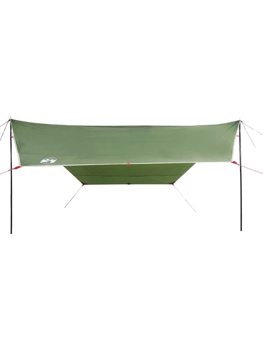 Kempinga tents, zaļa, 430x380x210 cm, ūdensizturīga