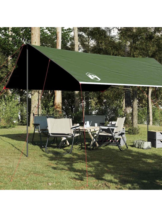 Kempinga tents, zaļa, 460x305x210 cm, ūdensizturīga