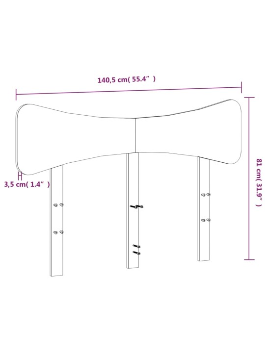 Galvgalis, 135 cm, priedes masīvkoks