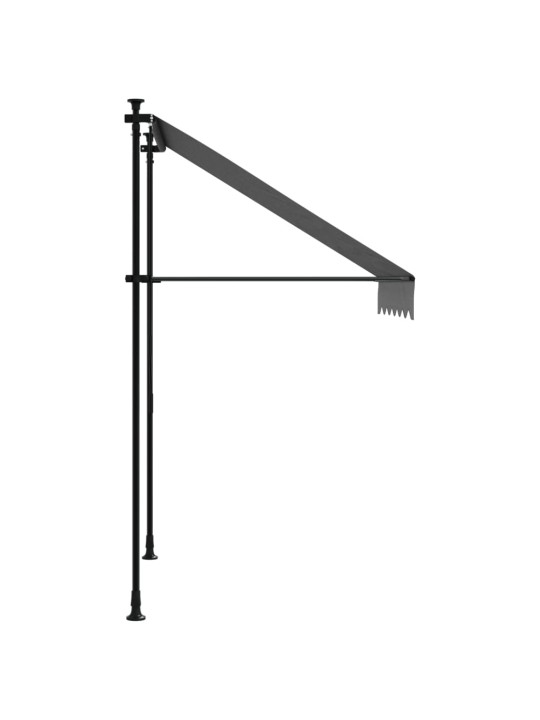Izvelkama markīze, 150x150 cm, antracītpelēks, audums, tērauds