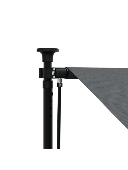 Izvelkama markīze, 350x150 cm, antracītpelēka, audums, tērauds