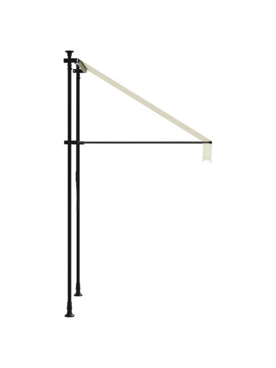 Izvelkama markīze, 100x150 cm, krēmkrāsā, audums, tērauds