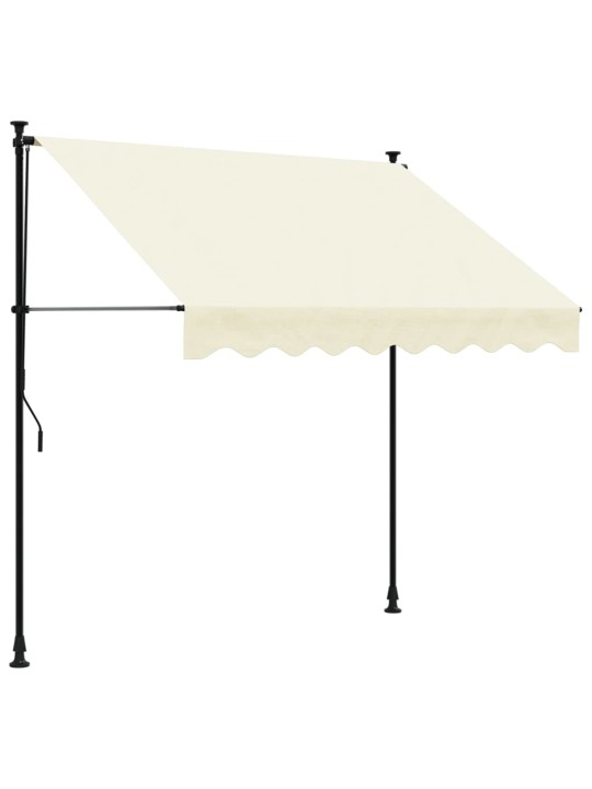 Izvelkama markīze, 200x150 cm, krēmkrāsas, audums, tērauds