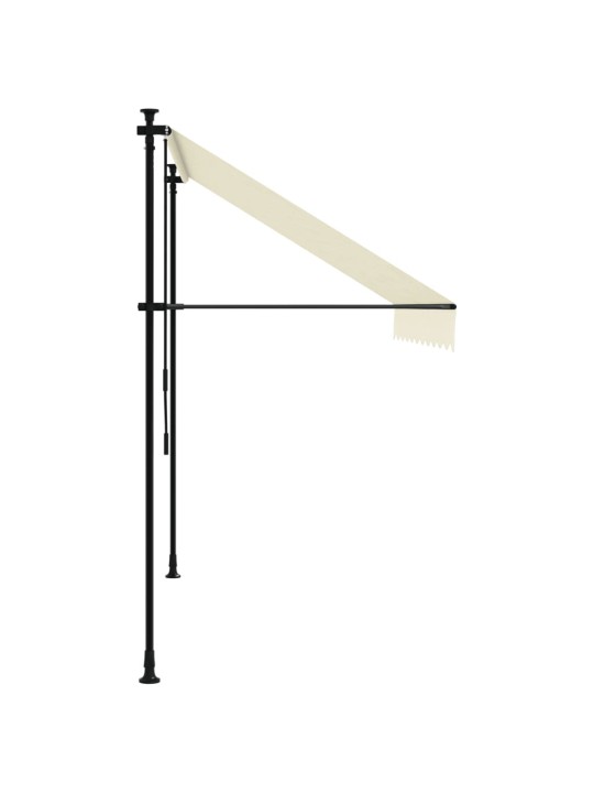 Izvelkama markīze, 250x150 cm, krēmkrāsas, audums, tērauds