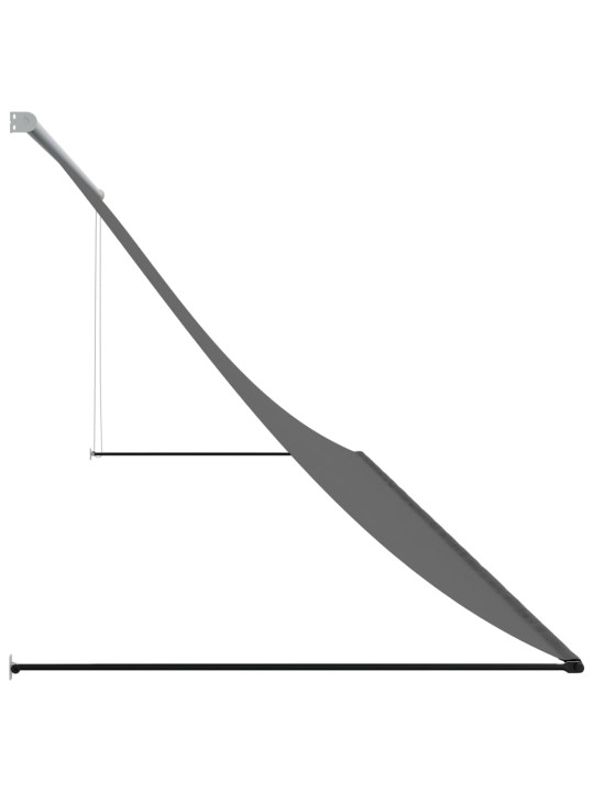 Izvelkama markīze, 350x150 cm, antracītpelēka, audums, tērauds
