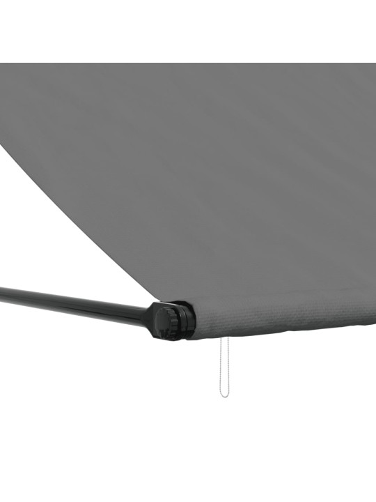 Izvelkama markīze, 350x150 cm, antracītpelēka, audums, tērauds