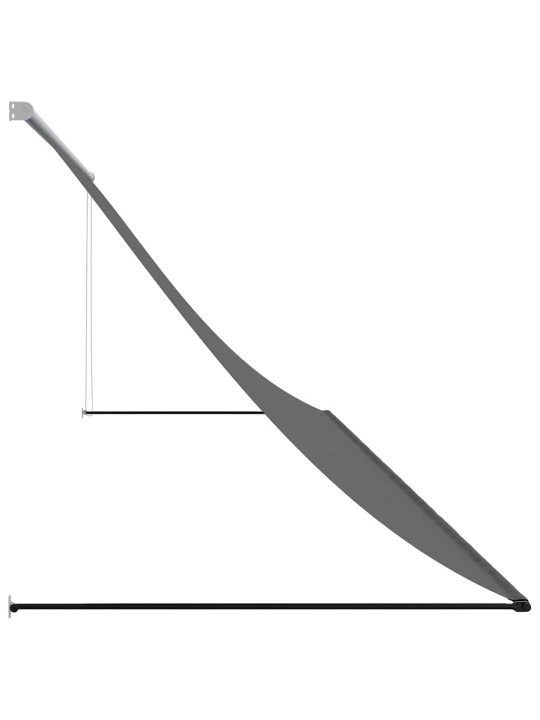Izvelkama markīze, 400x150 cm, antracītpelēka, audums, tērauds