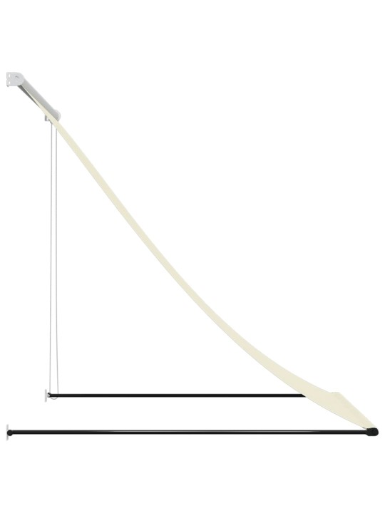 Izvelkama markīze, 150x150 cm, krēmkrāsas, audums, tērauds
