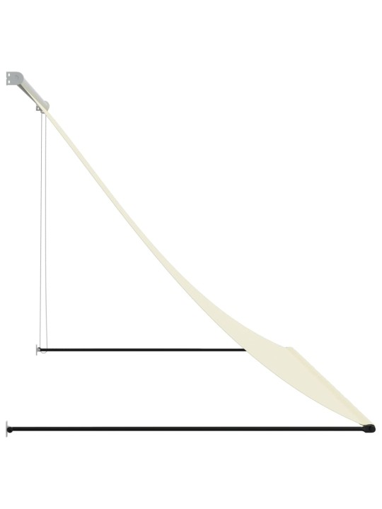Izvelkama markīze, 250x150 cm, krēmkrāsas, audums, tērauds