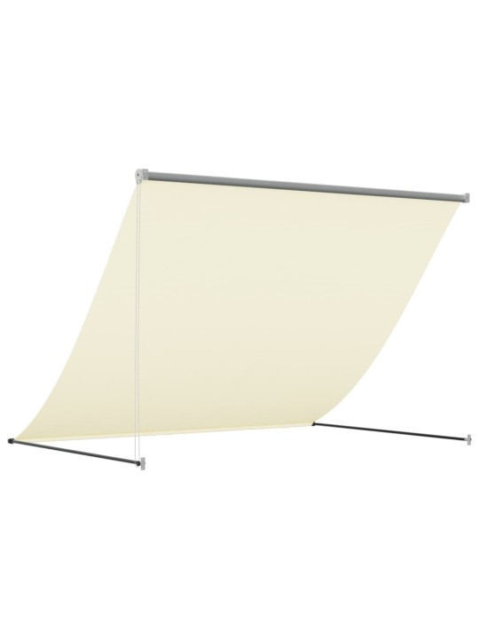 Izvelkama markīze, 250x150 cm, krēmkrāsas, audums, tērauds