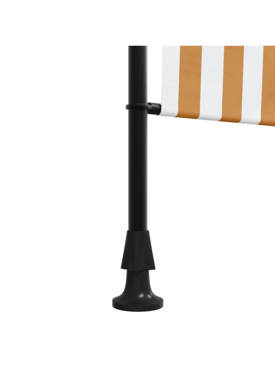 Āra ruļļu žalūzija, 100x270 cm, oranža, balta, audums, tērauds
