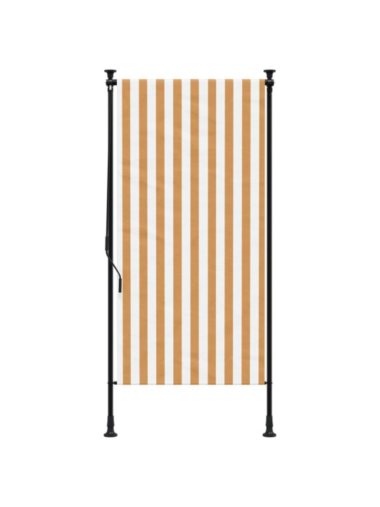 Āra ruļļu žalūzija, 120x270 cm, oranža, balta, audums, tērauds