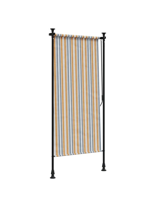 Āra ruļļu žalūzija, 100x270cm, dzeltena, balta, audums, tērauds