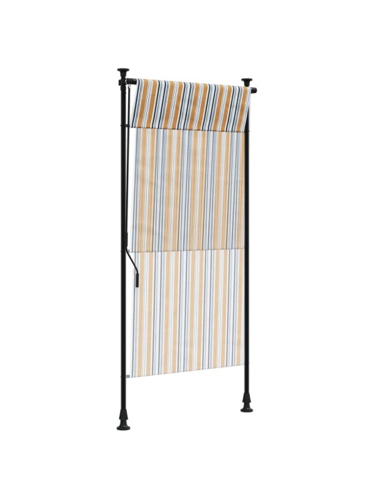 Āra ruļļu žalūzija, 100x270cm, dzeltena, balta, audums, tērauds