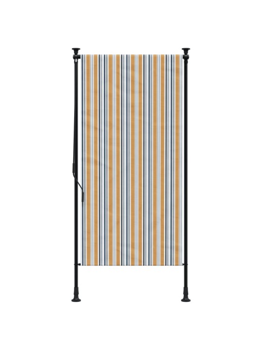 Āra ruļļu žalūzija, 120x270cm, dzeltena, balta, audums, tērauds