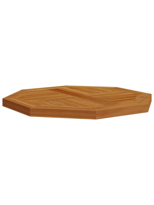 Galda virsma, 50x50x2,5 cm, masīvs tīkkoks, astoņstūra forma
