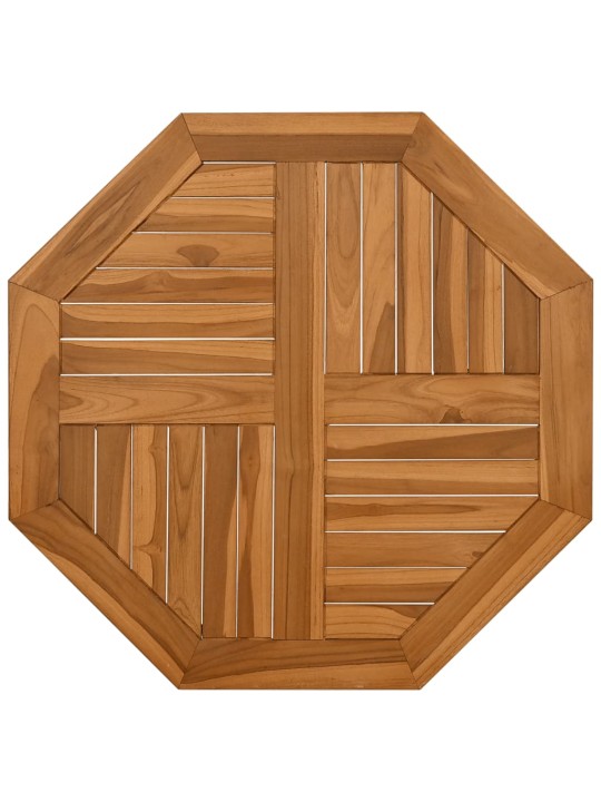Galda virsma, 70x70x2,5 cm, masīvs tīkkoks, astoņstūra forma
