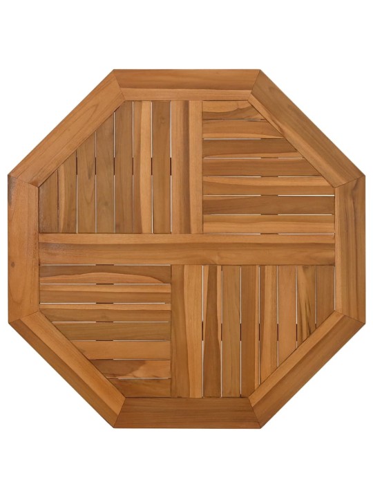 Galda virsma, 80x80x2,5 cm, masīvs tīkkoks, astoņstūra forma
