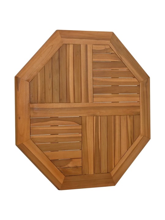 Galda virsma, 80x80x2,5 cm, masīvs tīkkoks, astoņstūra forma