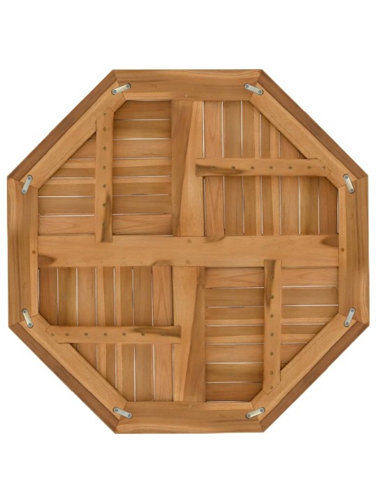 Galda virsma, 80x80x2,5 cm, masīvs tīkkoks, astoņstūra forma