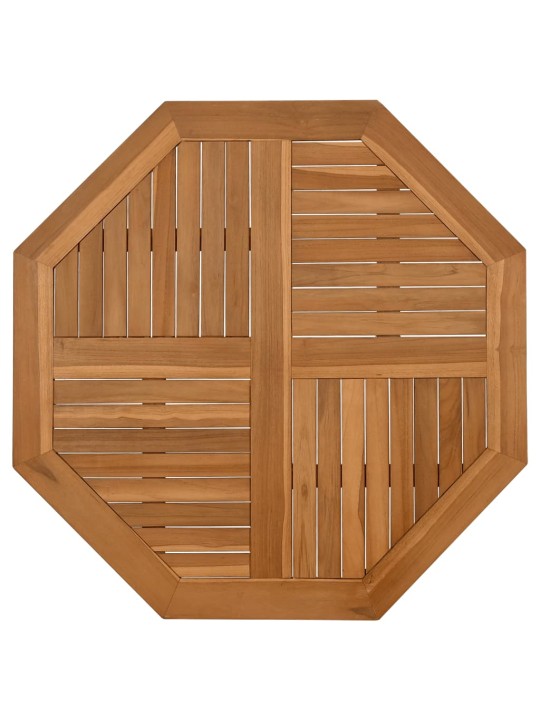 Galda virsma, 90x90x2,5 cm, masīvs tīkkoks, astoņstūra forma
