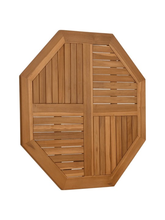 Galda virsma, 90x90x2,5 cm, masīvs tīkkoks, astoņstūra forma