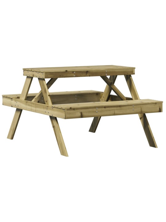 Piknika galds, 105x134x75 cm, impregnēts priedes masīvkoks