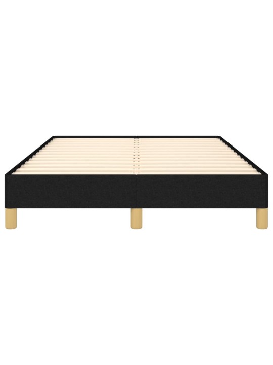Gultas rāmis, melns, 120x190 cm, audums