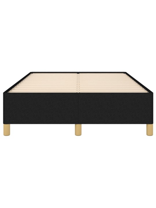 Gultas rāmis, melns, 120x190 cm, audums