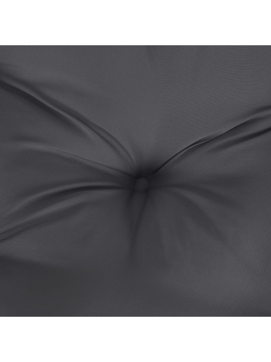Krēslu spilveni, 2 gab., antracītpelēki, 120x50x7 cm, audums
