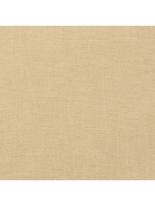 Dārza krēslu spilveni, 6 gab., bēši, 120x50x7 cm, audums
