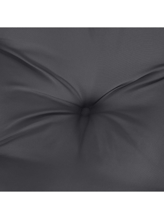 Krēslu spilveni, 6 gab., antracītpelēki, 100x50x7 cm, audums