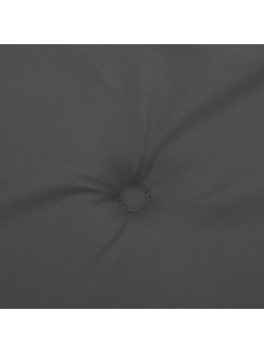 Krēslu spilveni, 2 gab., antracītpelēki, 100x50x4 cm, audums