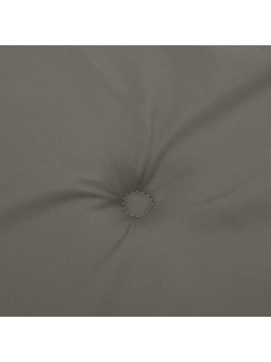Dārza krēslu spilveni, 2 gab., tumši pelēki, 100x50x4cm, audums