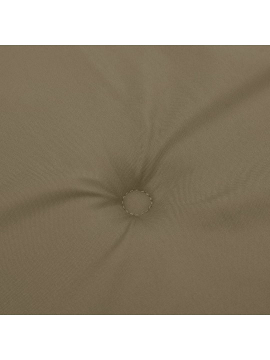 Dārza krēslu spilveni, 2 gab., pelēkbrūni, 100x50x4 cm, audums