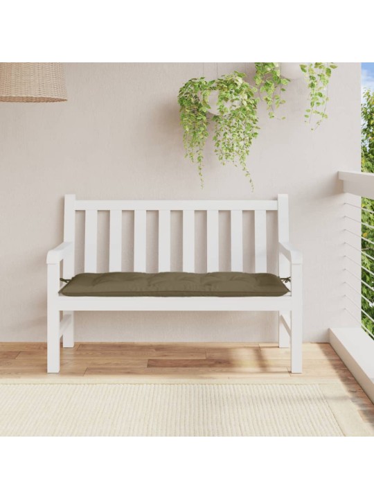 Dārza sola matracis, 120x50x7 cm, audums, pelēkbrūns