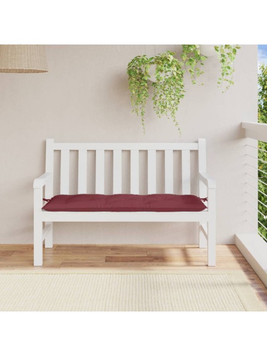 Dārza sola matracis, 120x50x7 cm, audums, vīnsarkans