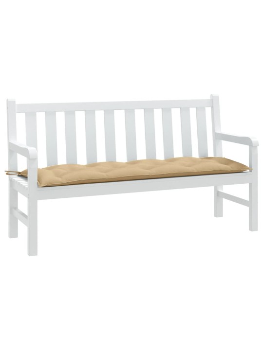 Dārza sola matracis, 150x50x7 cm, audums, bēšs