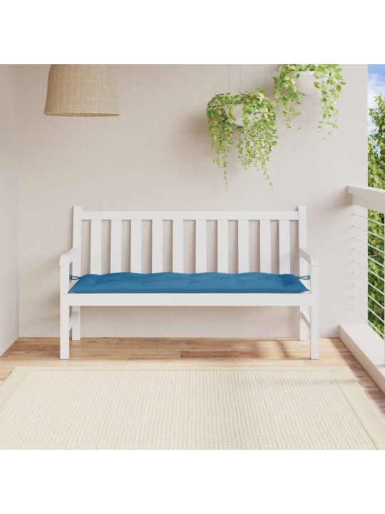Dārza sola matracis, 150x50x7 cm, audums, zils