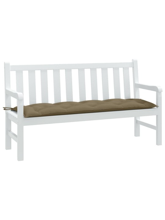 Dārza sola matracis, 150x50x7 cm, audums, pelēkbrūns