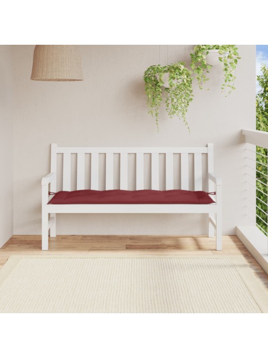Dārza sola matracis, 150x50x7 cm, audums, vīnsarkans