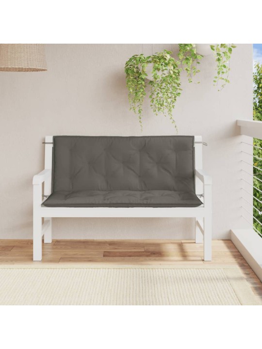 Dārza sola matrači, 2 gab., tumši pelēks, 120x50x7 cm, audums