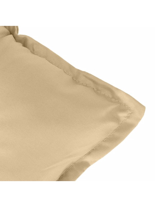 Dārza sola matrači, 2 gab., 120x50x7 cm, audums, bēšs