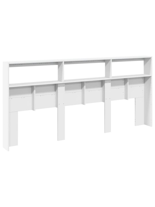 Galvgaļa skapis ar led, balts, 220x17x102 cm