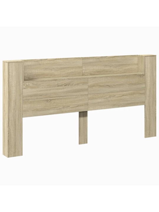 Galvgaļa skapis ar led, ozolkoka krāsa, 200x16,5x103,5 cm
