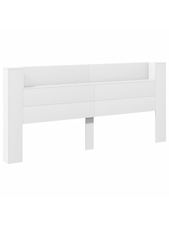 Galvgaļa skapis ar led, balts, 220x16,5x103,5 cm