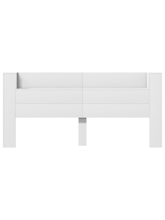 Galvgaļa skapis ar led, balts, 220x16,5x103,5 cm