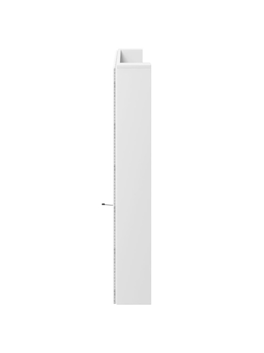 Galvgaļa skapis ar led, balts, 220x16,5x103,5 cm